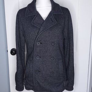Modern Amusement Peacoat Style:Double Button Front